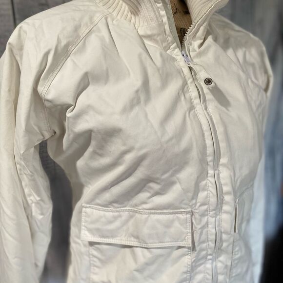 Billabong Collab with Live Fast Dark Feminine Collection White Bomber Jacket - Picture 4 of 16